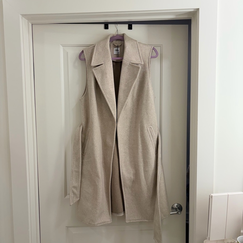 Zara Cream Sleeveless Vest